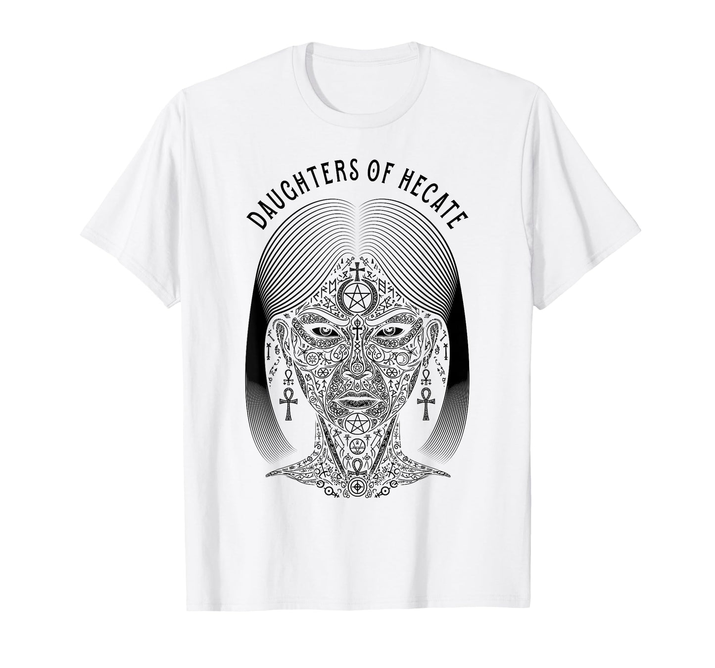 Boho Witch Daughters of Hecate Halloween Occult Symbols T-Shirt