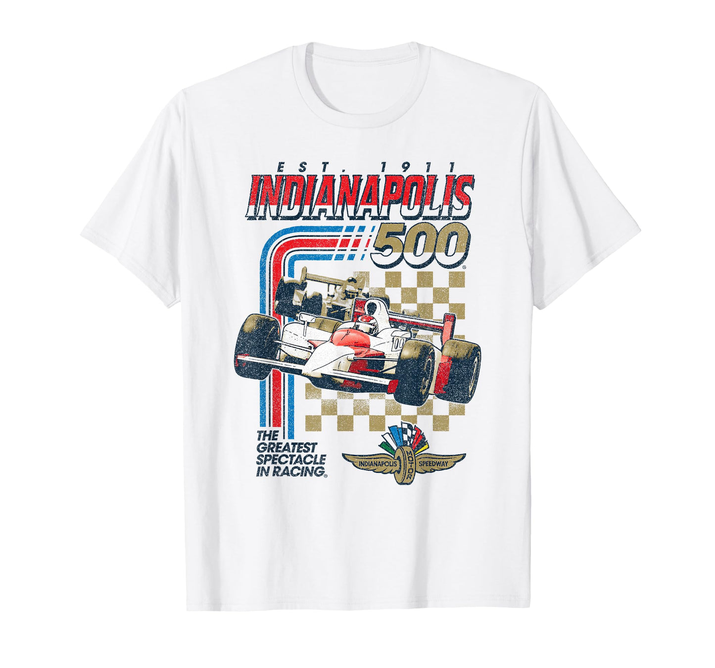 Indy 500 The Greatest Spectacle In Racing EST. 1911 Poster T-Shirt