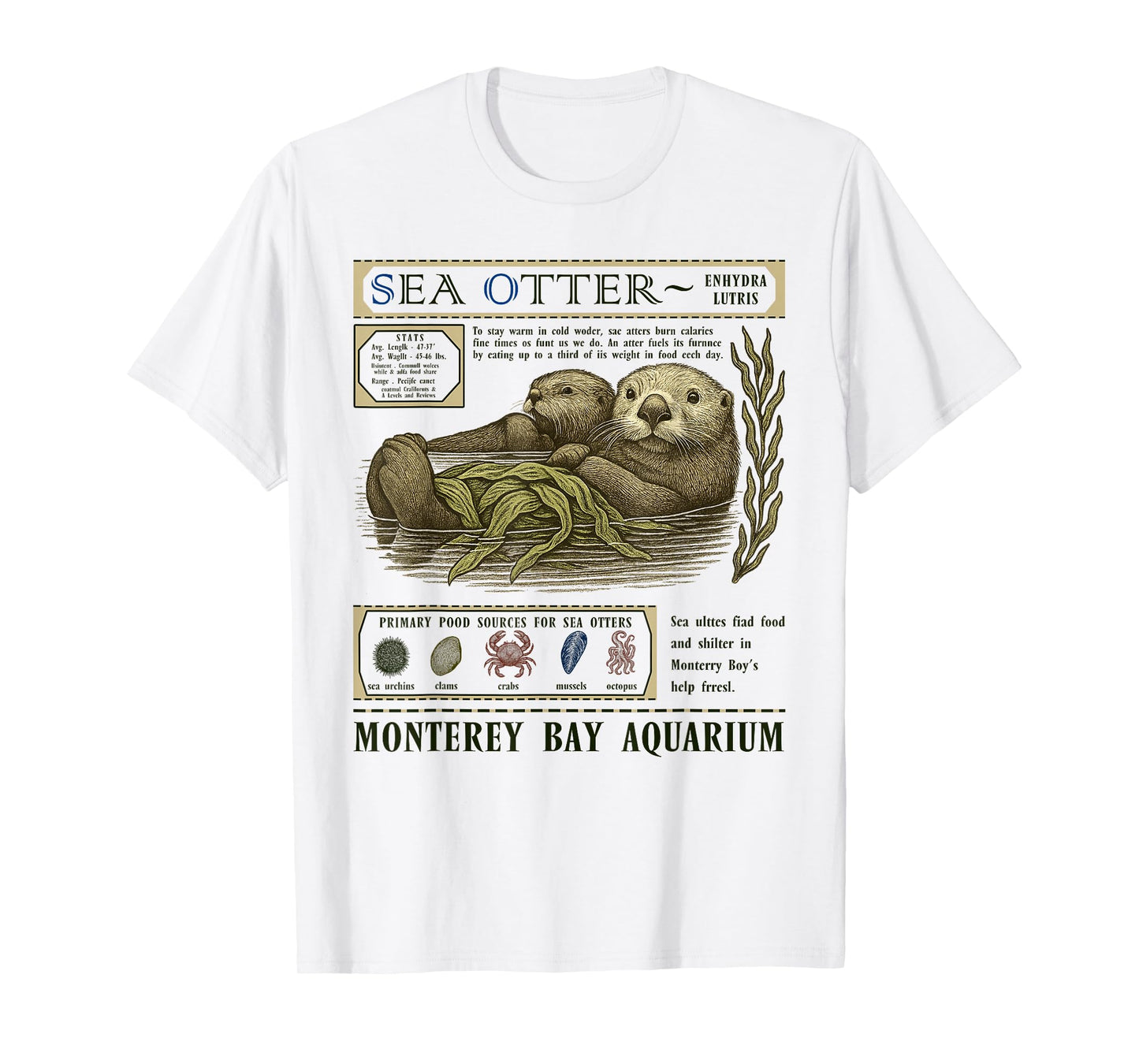 Aquarium Lover Retro 90's Style Vintage Otter Lovers Women T-Shirt