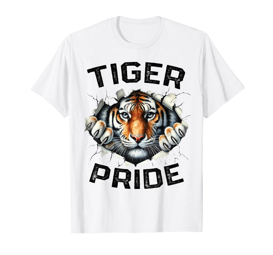 Tiger Pride Retro Tiger School Sports Team T-Shirt