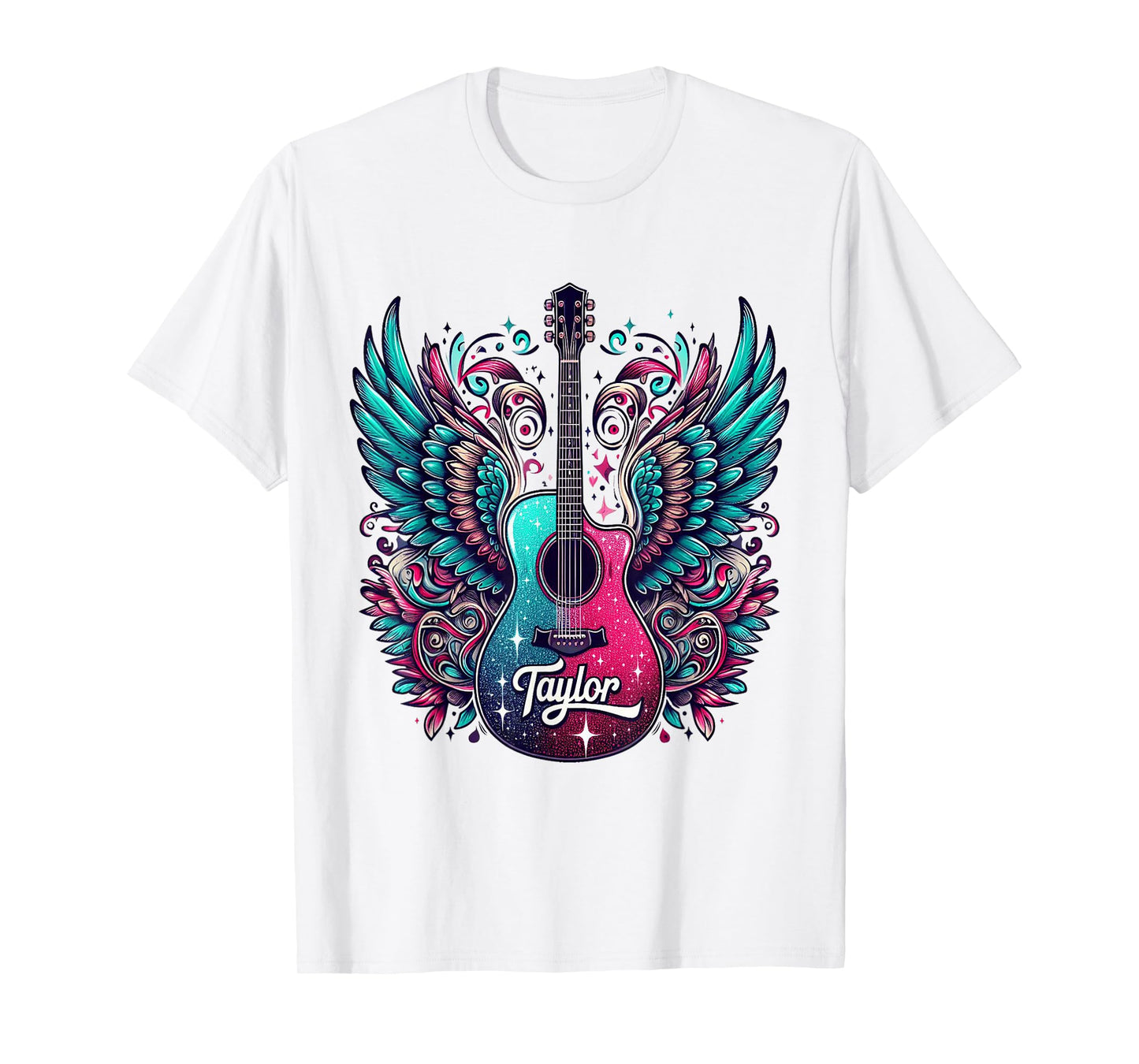 Girl Retro Taylor First Name Personalized Groovy 80's T-Shirt