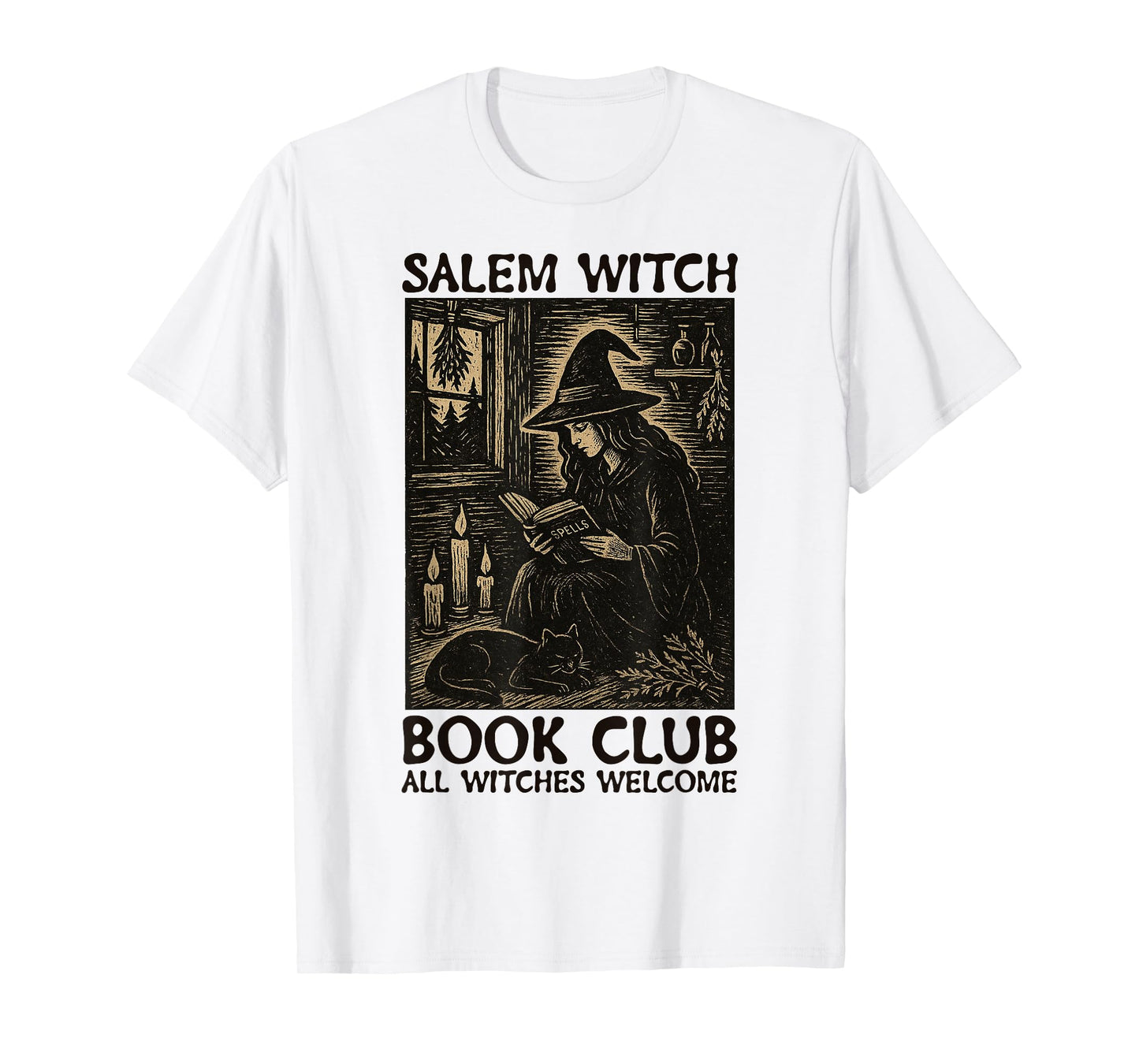 Salem Witch Book Club All Witches Welcome T-Shirt