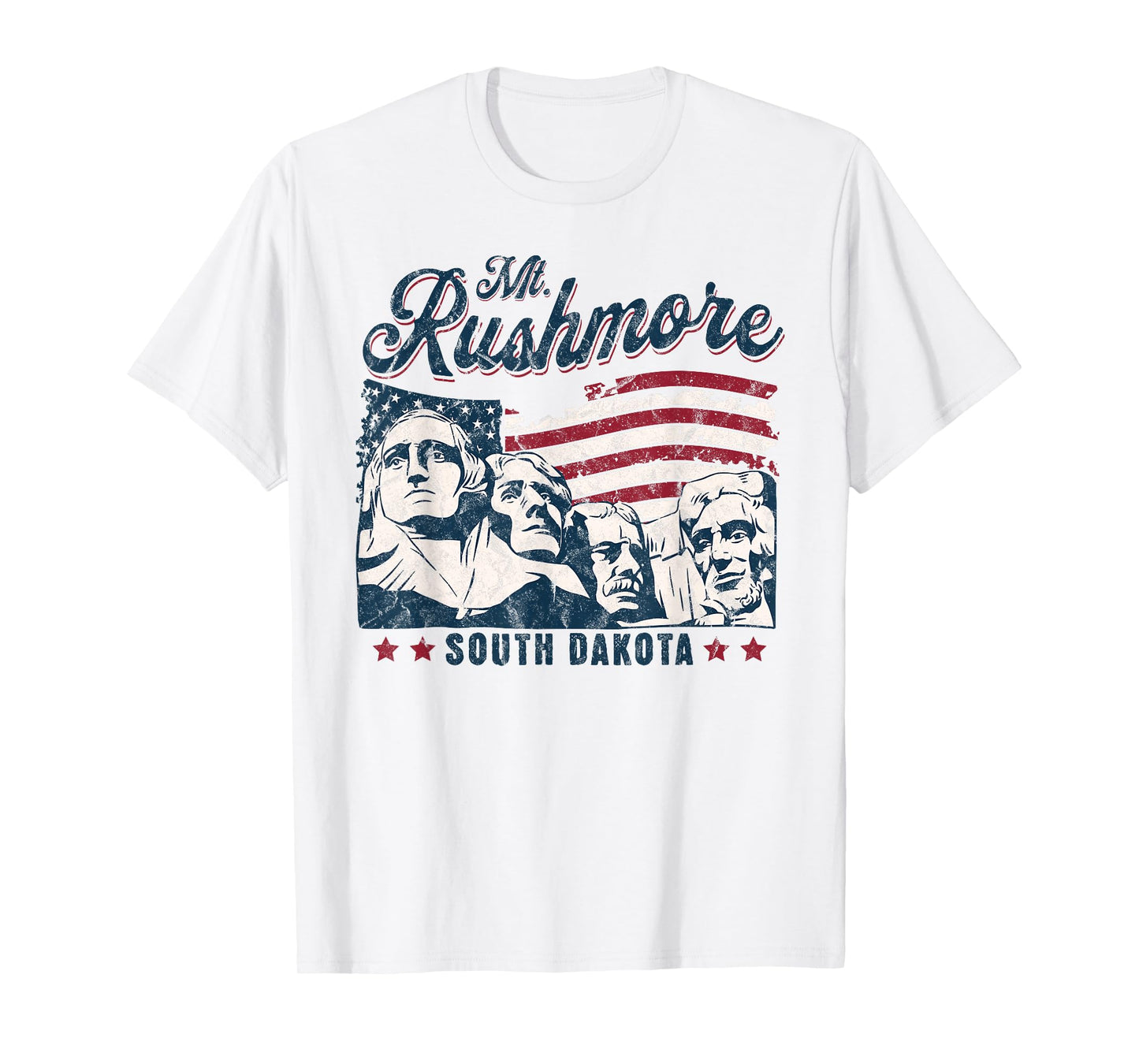 Mount Rushmore 4th of july Celebrating Usa flag mt Rushmore T-Shirt