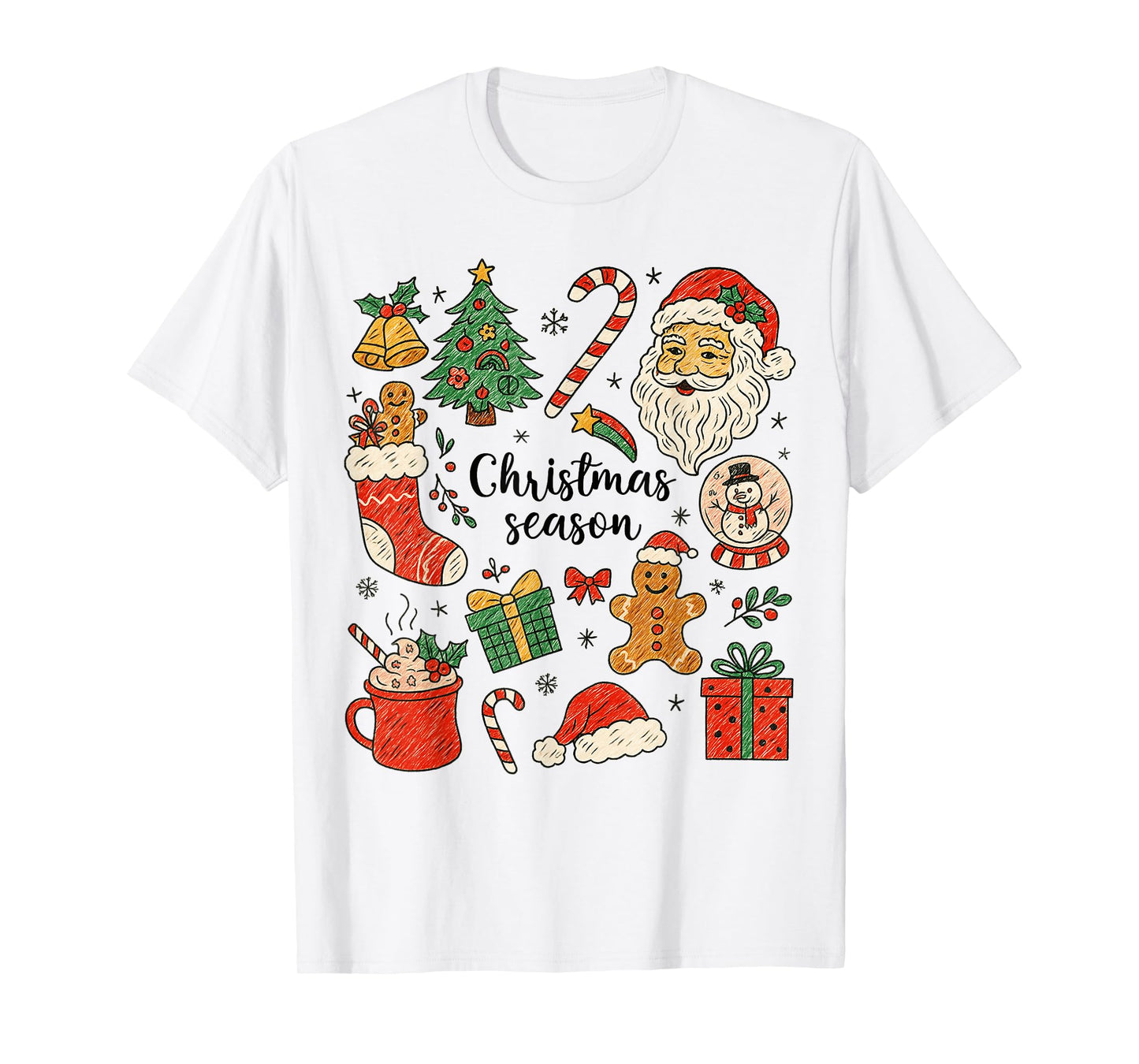 Christmas Season Santa Christmas Tree Xmas Matching Family T-Shirt