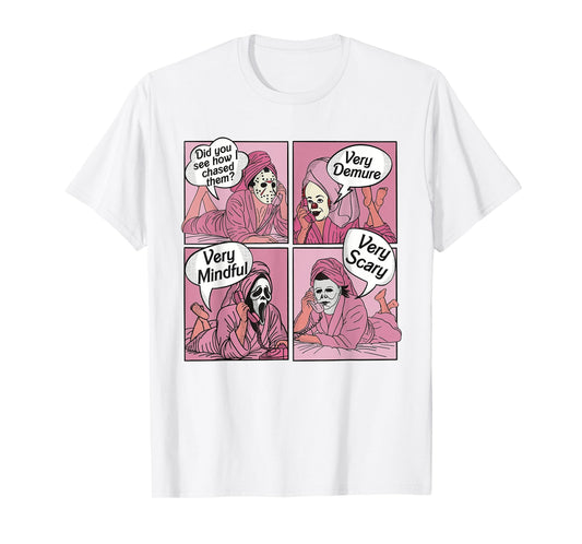 Very demure Cute Ghost Halloween Humorous saying fall T-Shirt