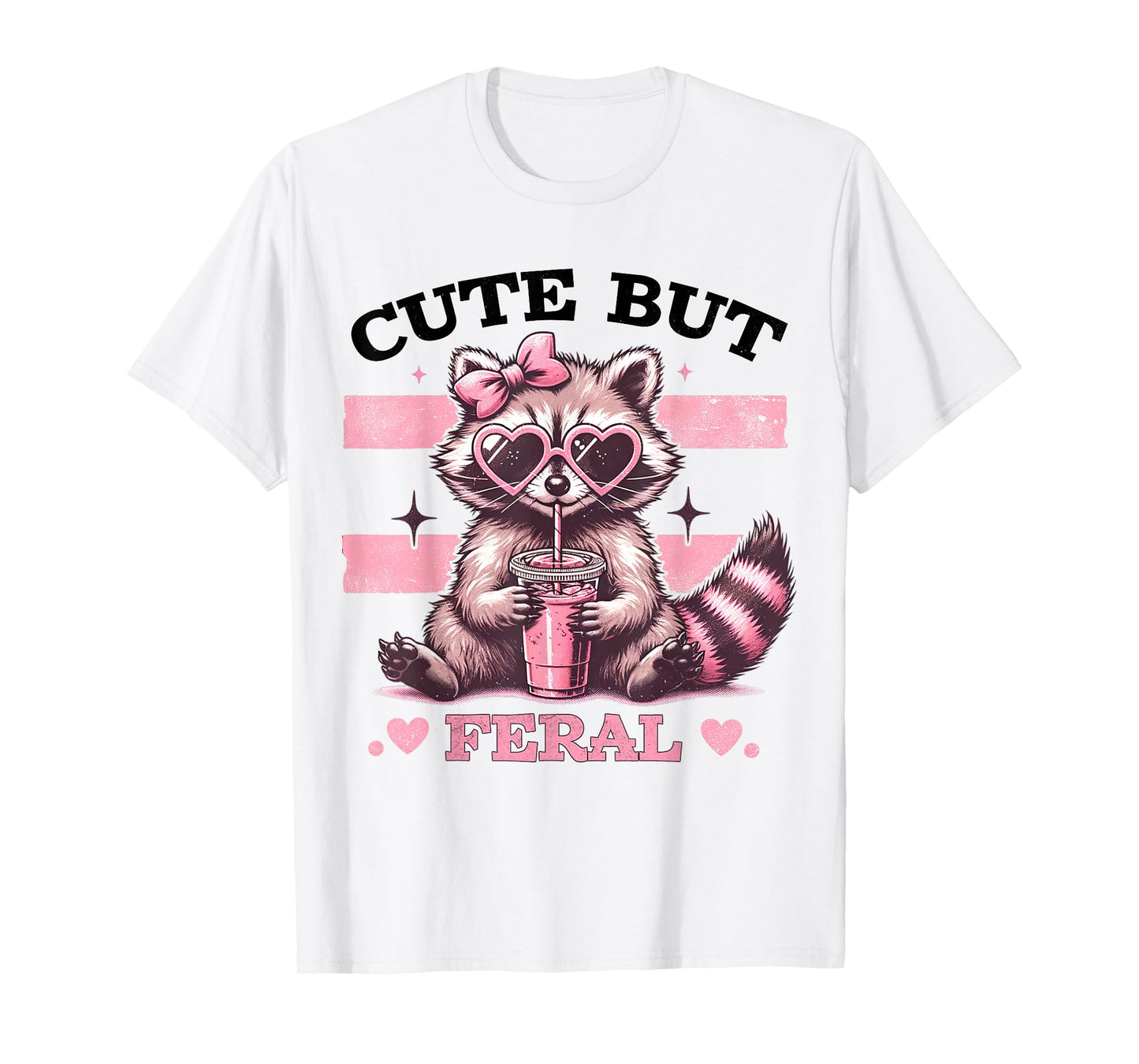 Raccoon Cute But Feral Toddler Funny Animal Gifts vintage T-Shirt