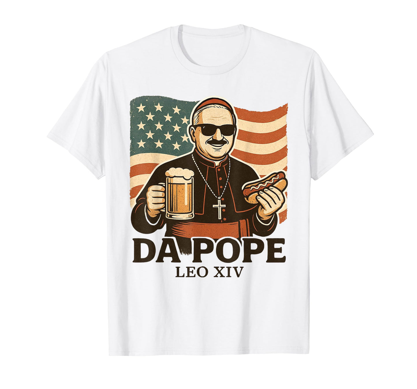 Da Pope Leo XIV Provost Funny First Pope From America T-Shirt