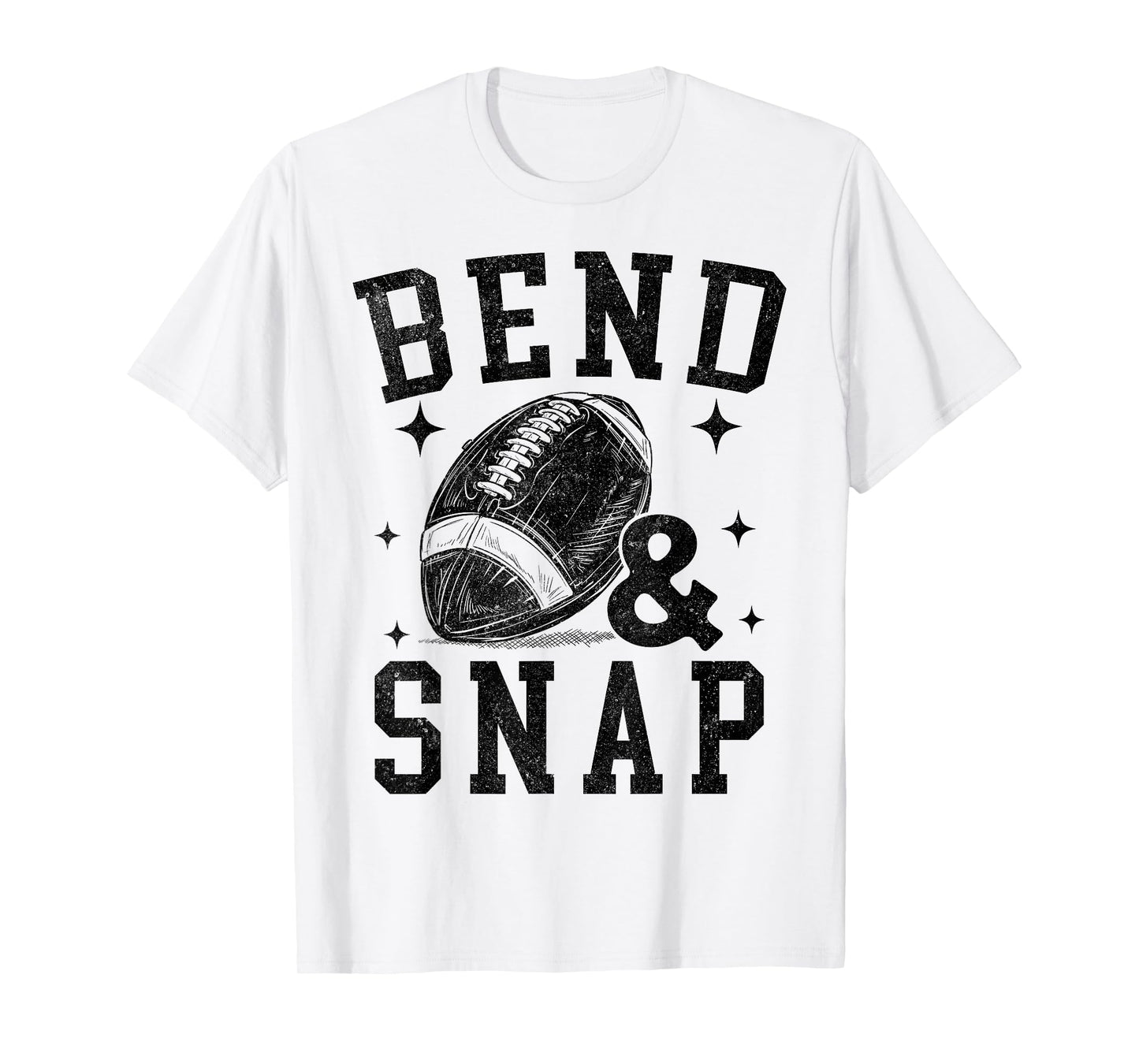 Vintage Game Day Funny Football Touchdown Bend and Snap Boys T-Shirt