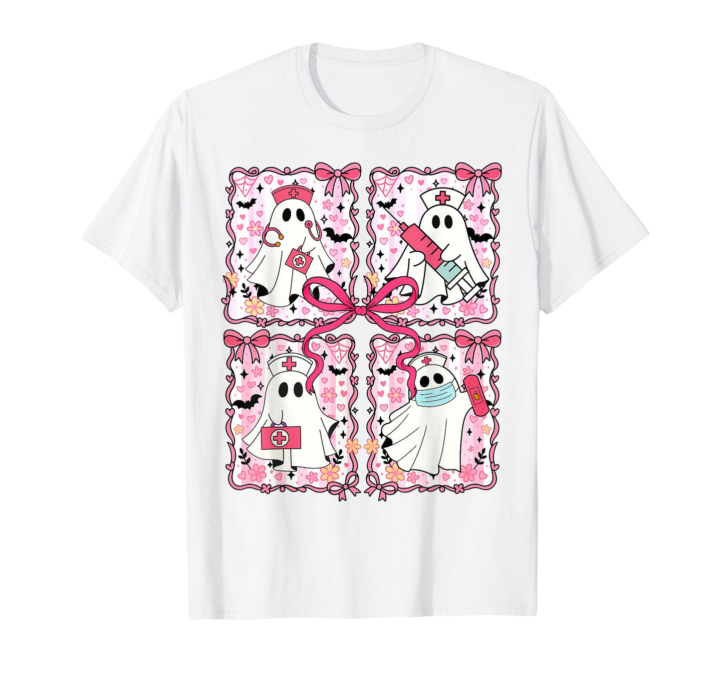 Halloween Vibes Spooky Season Nurse Boo Nursing Medical T-Shirt