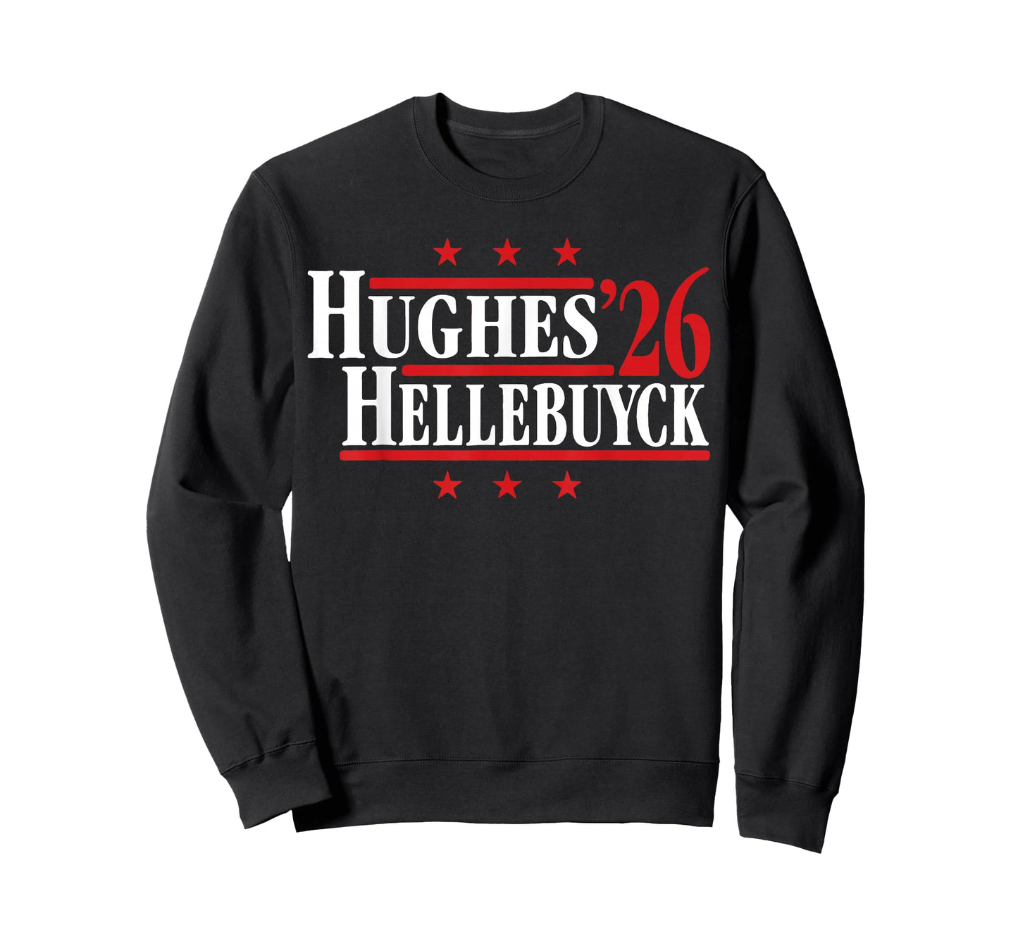 Hughes and Hellebuyck '26 T-Shirt - Sweatshirt | Black