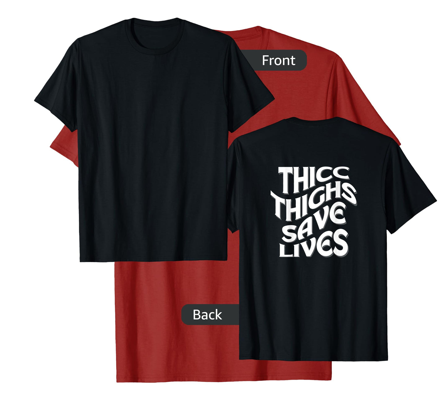 Funny 'THICC THIGHS SAVE LIVES' Gym Pump Cover for the Gym T-Shirt