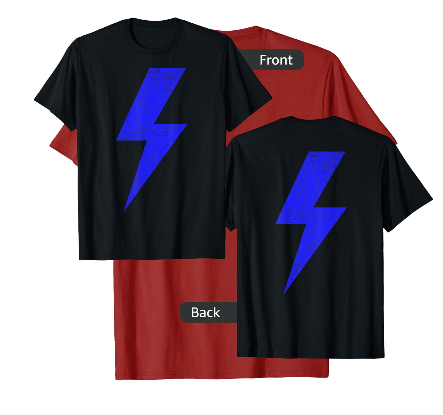 Bolt Lightning Blue Design Team T-Shirt