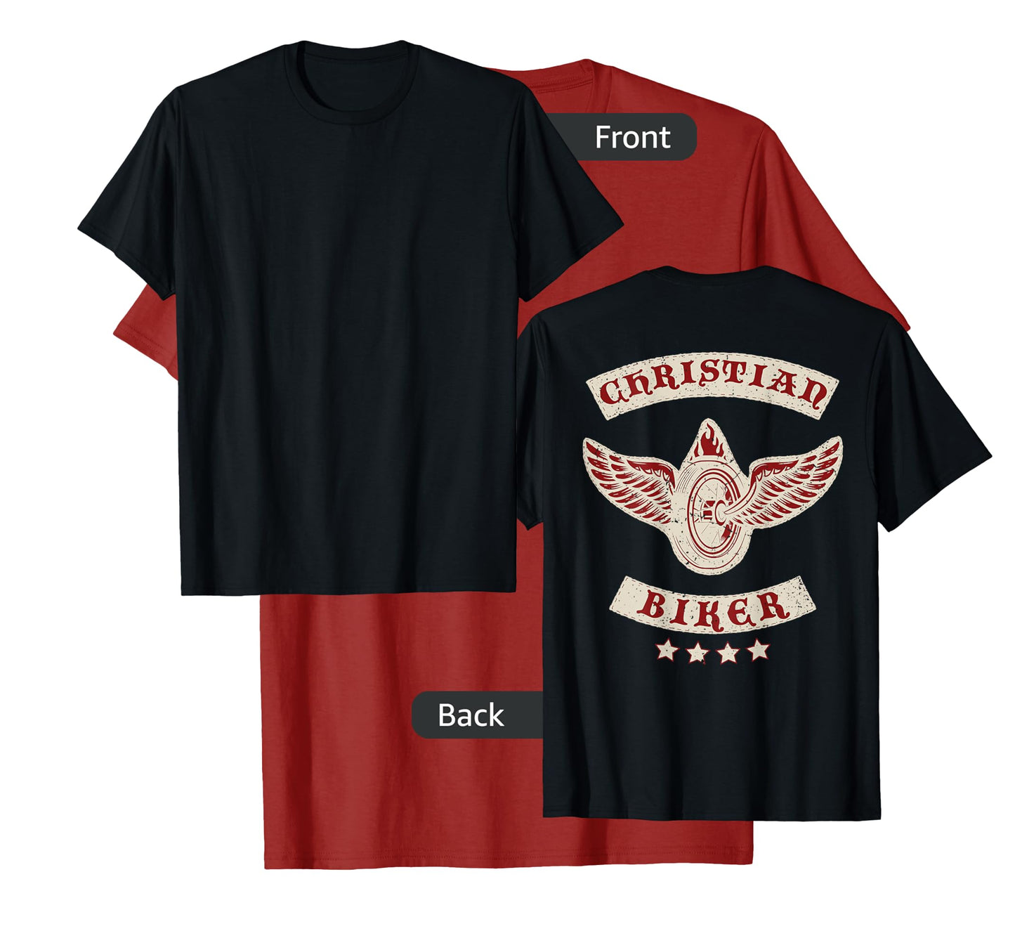 Christian Biker for Jesus | Motorcycle Gear (Design on back) T-Shirt