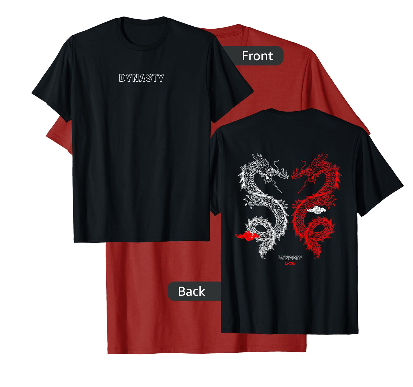 Mens Trendy Dynasty Dragon Gym Pump Cover T-Shirt