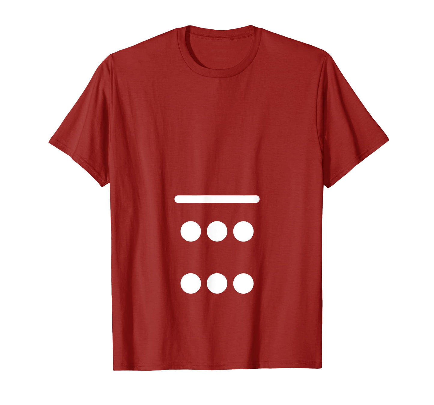 Domino Game 0 6 Dots Matching Halloween Group Costume T-Shirt