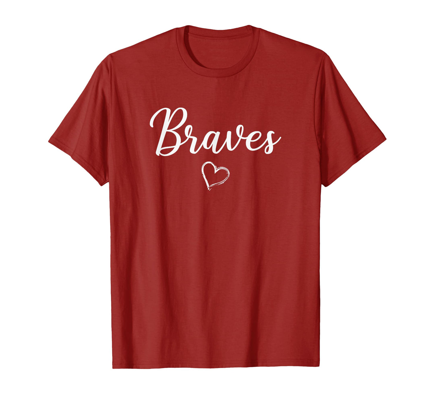 Walton Braves Above Small Heart T-Shirt