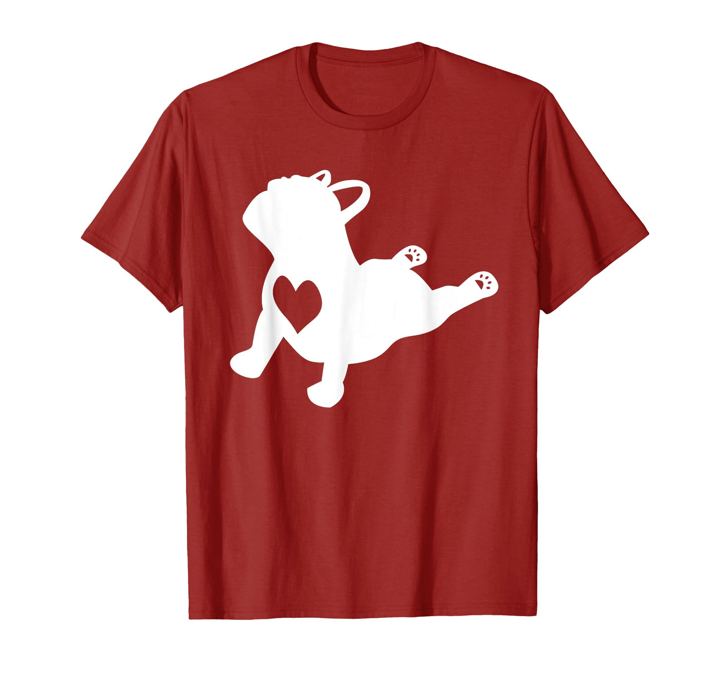 French bulldog yoga pose shirt with love heart frenchie gift T-Shirt for Men Women Girls Kids