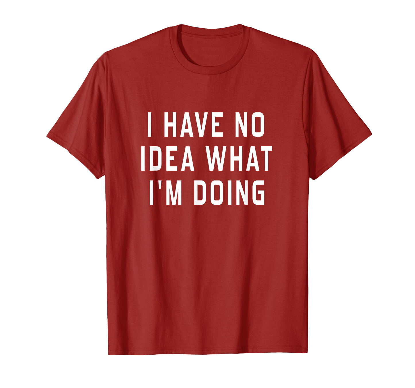 I Have No Idea What I'm Doing Humorous T-Shirt For Women Men T-Shirt