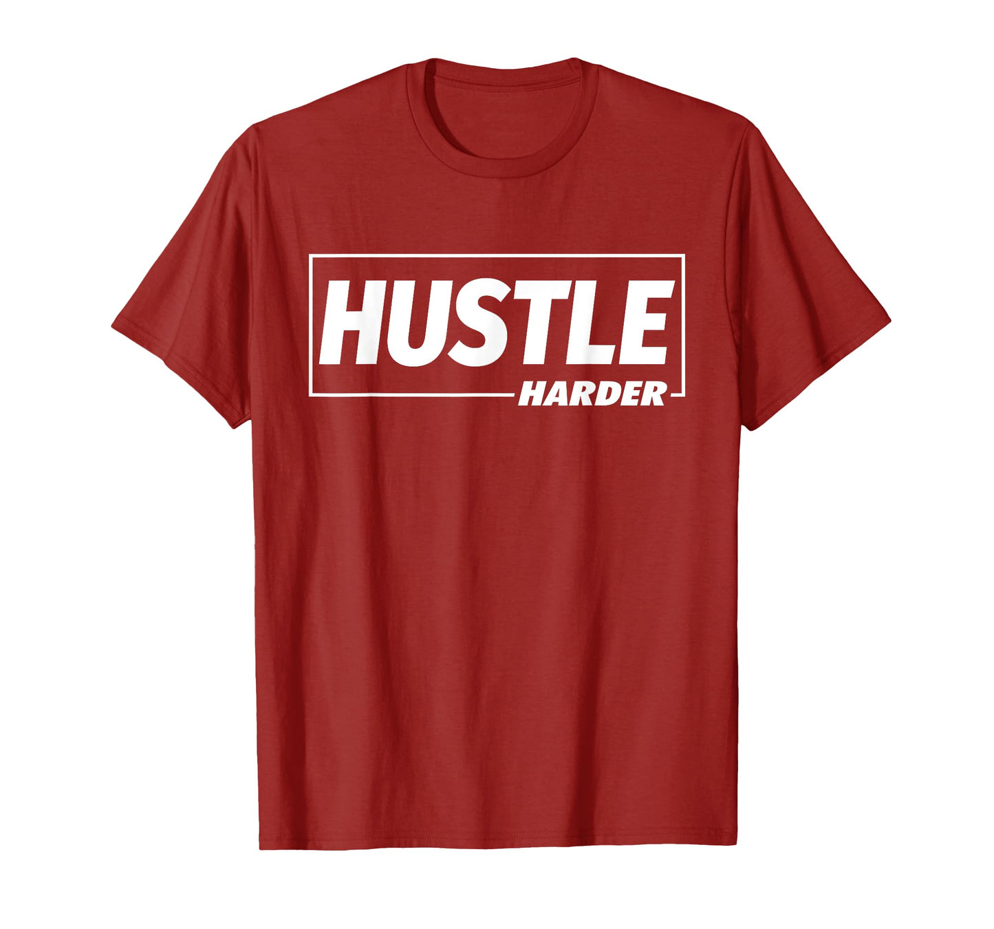 C682 Hustle Harder Gym T Shirt Workout Fitness Motivation T-Shirt