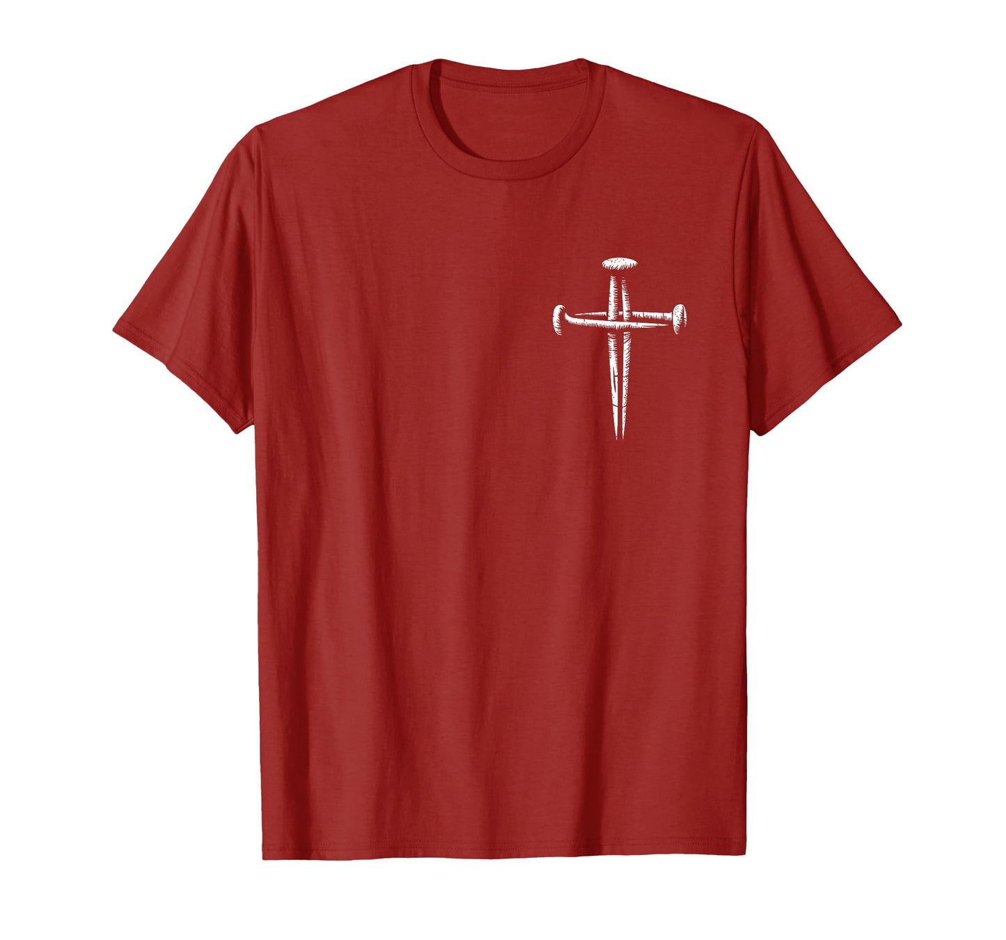 Minimalist Christian Religious Jesus Three Nails Cross T-Shirt