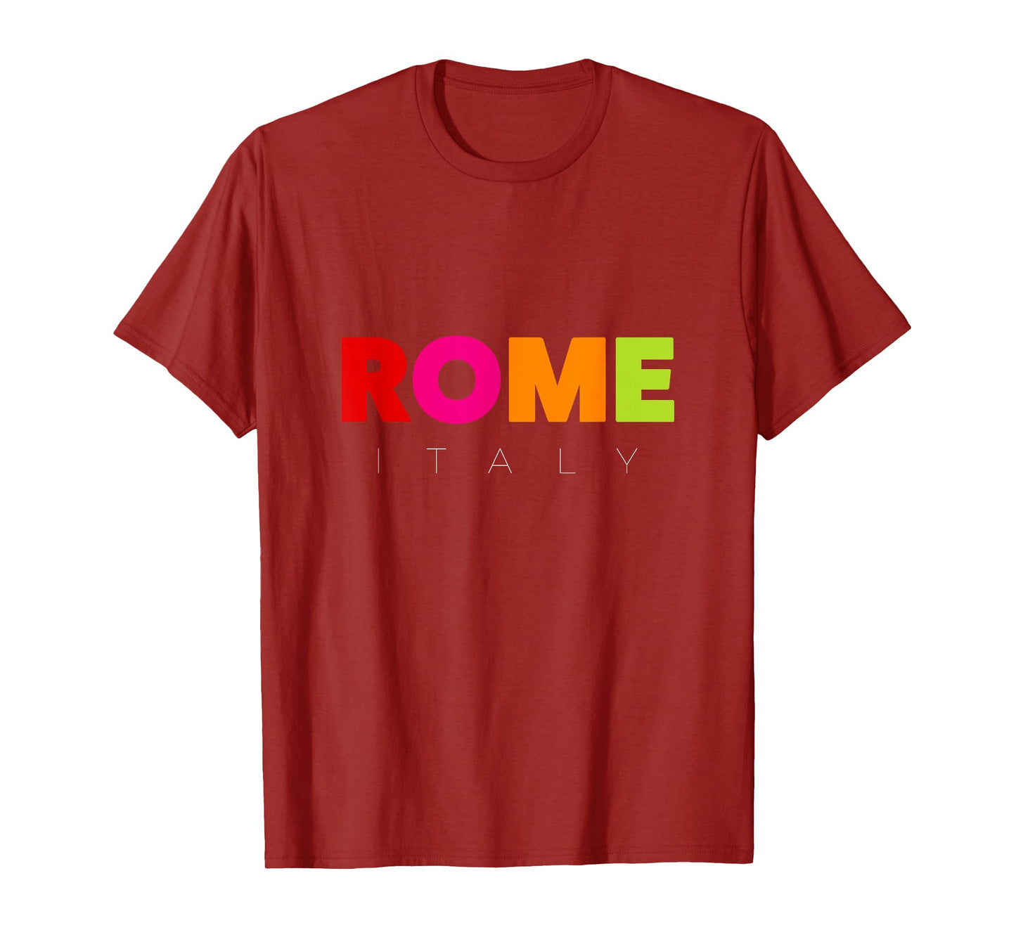 Cool Men's Women's Kids Colorful Rome Italy Graphic Design T-Shirt