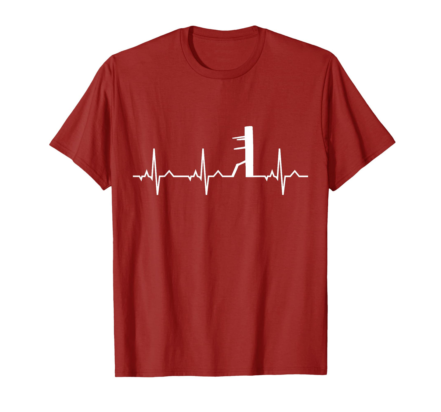 Wing Chun I ECG Martial Arts Heartbeat Wooden Dummy Ip Man T-Shirt