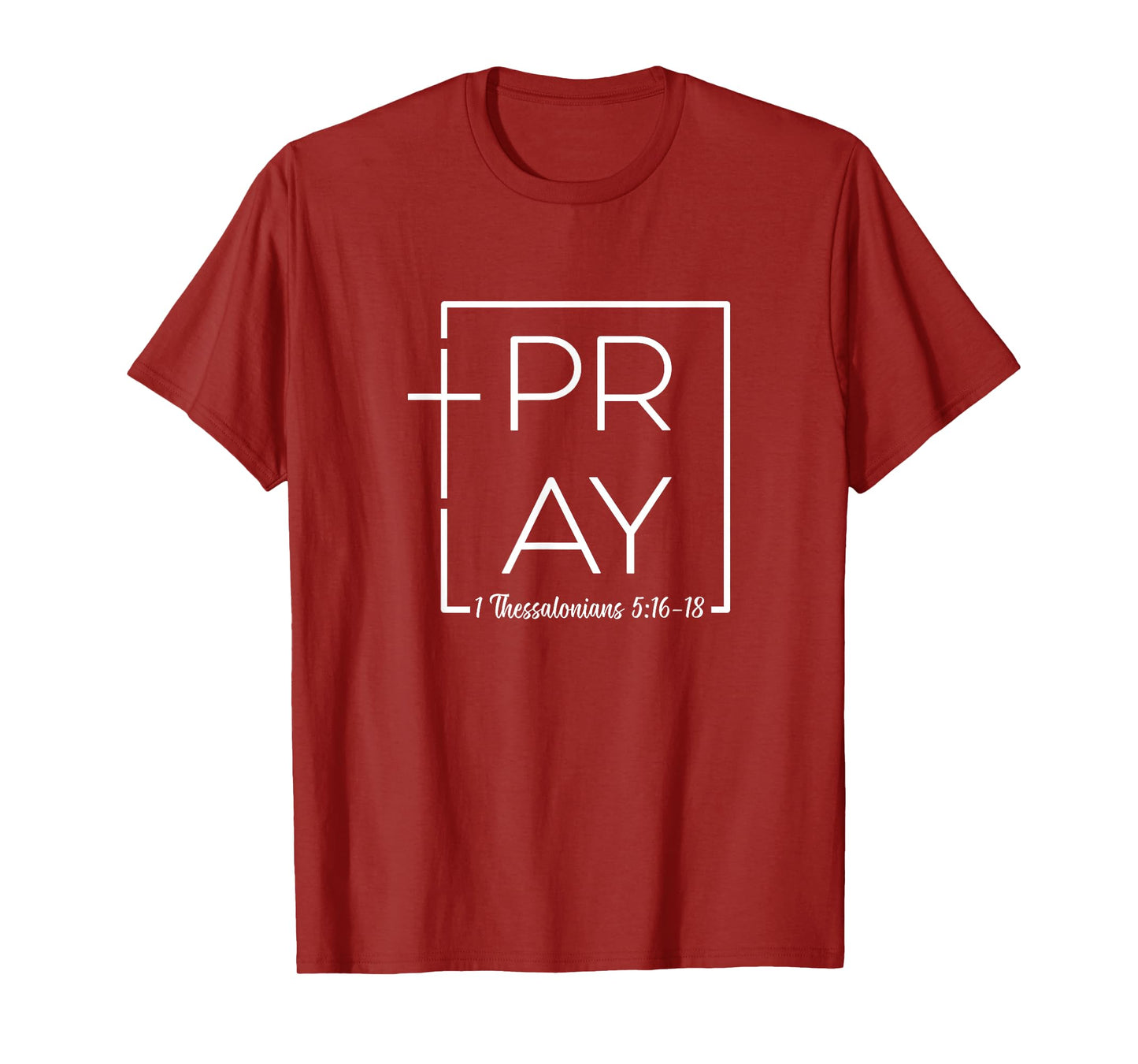 Pray Without Ceasing Prayer Warrior Christian Faith Bible T-Shirt