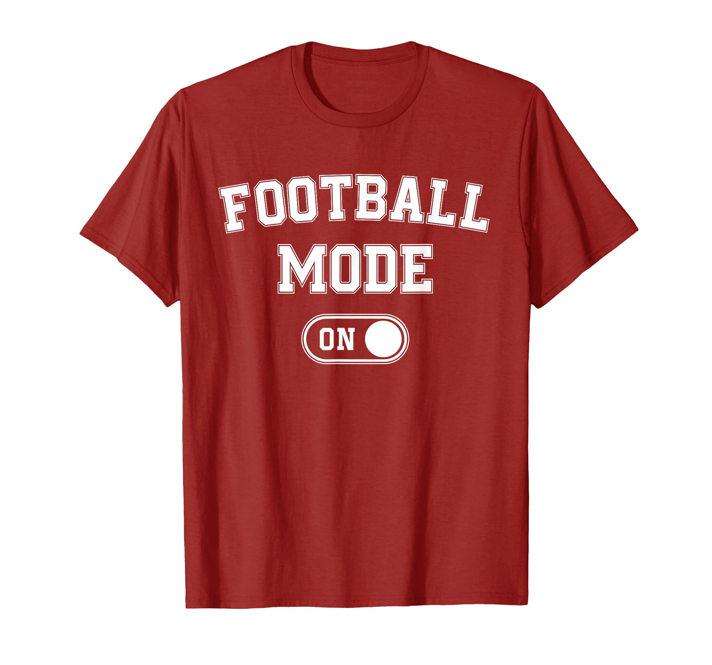 Football Mode On Funny Quarterback Gift Coach Player Dad T-Shirt