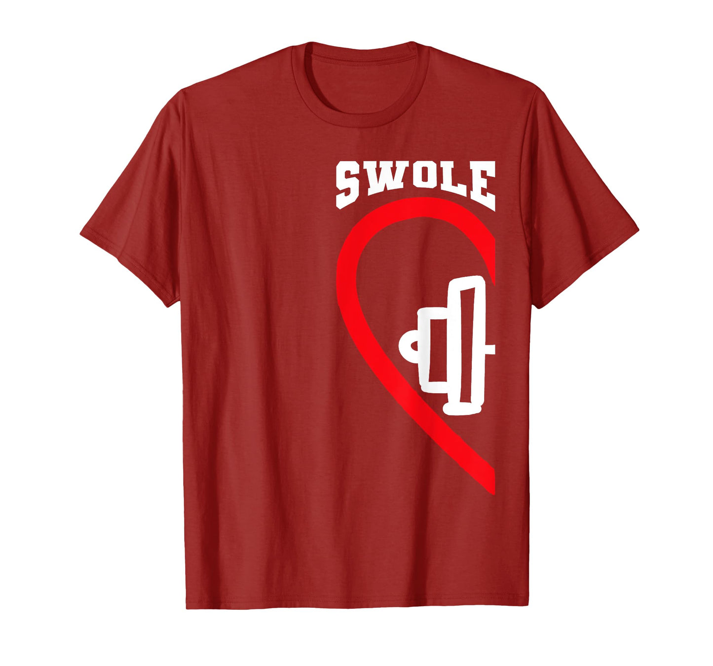 Swole Mates Cute Workout Matching Couples Valentine Day Gym T-Shirt