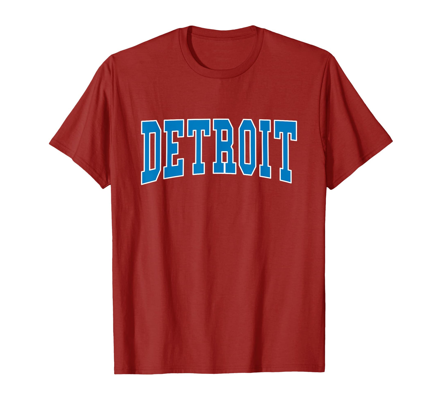 Graphic Apparel Co. - DETROIT - Black Classic Fit Unisex Adult T-Shirt - Small - Short Sleeve - Letter Print - Throwback Design