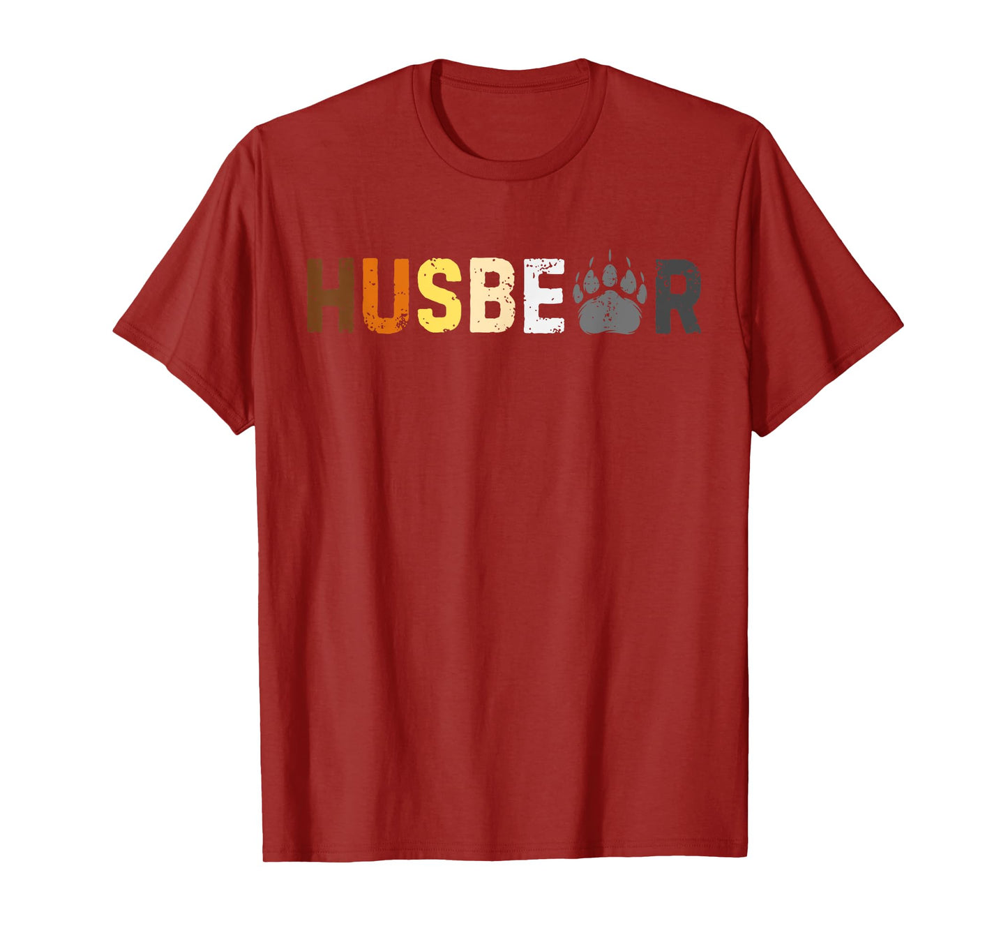 Gay Husbear Bear Pride Subtle Retro Style T-Shirt