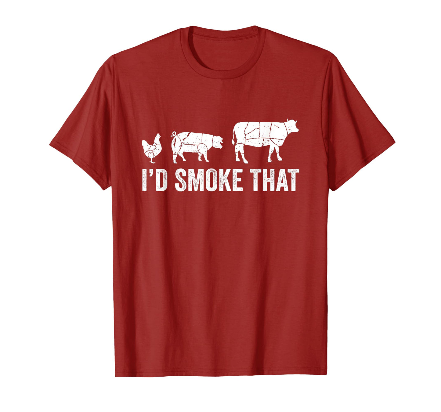 I'd Smoke That Fun BBQ Smoker Chef T-Shirt