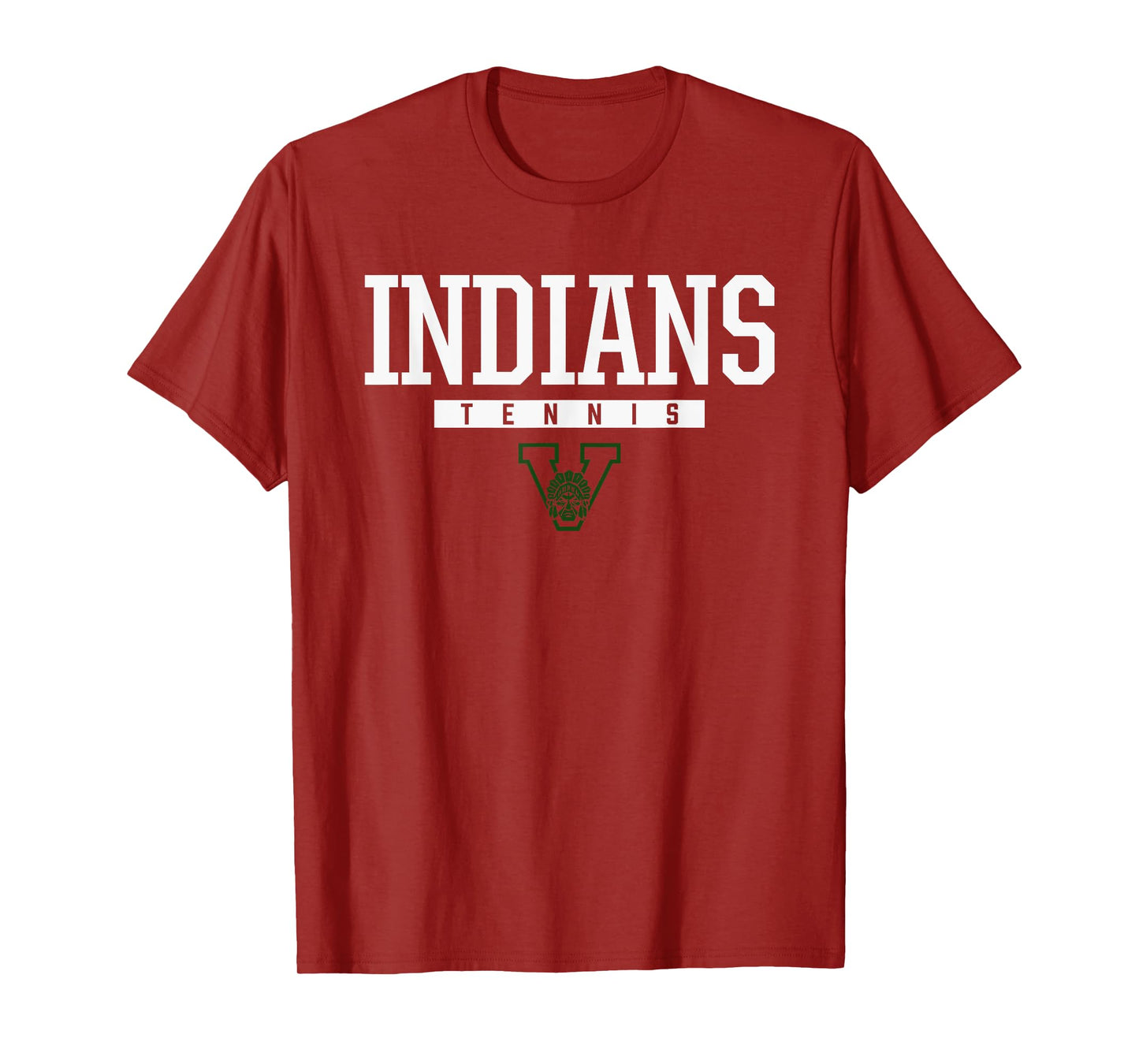 Venice Indians Logo Tennis HS T-Shirt