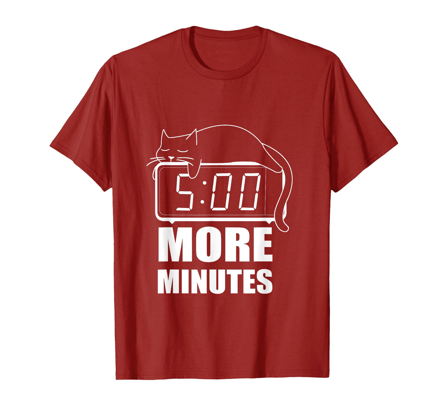 5 More Minutes Cute Sleeping Cat Men Women T-Shirt