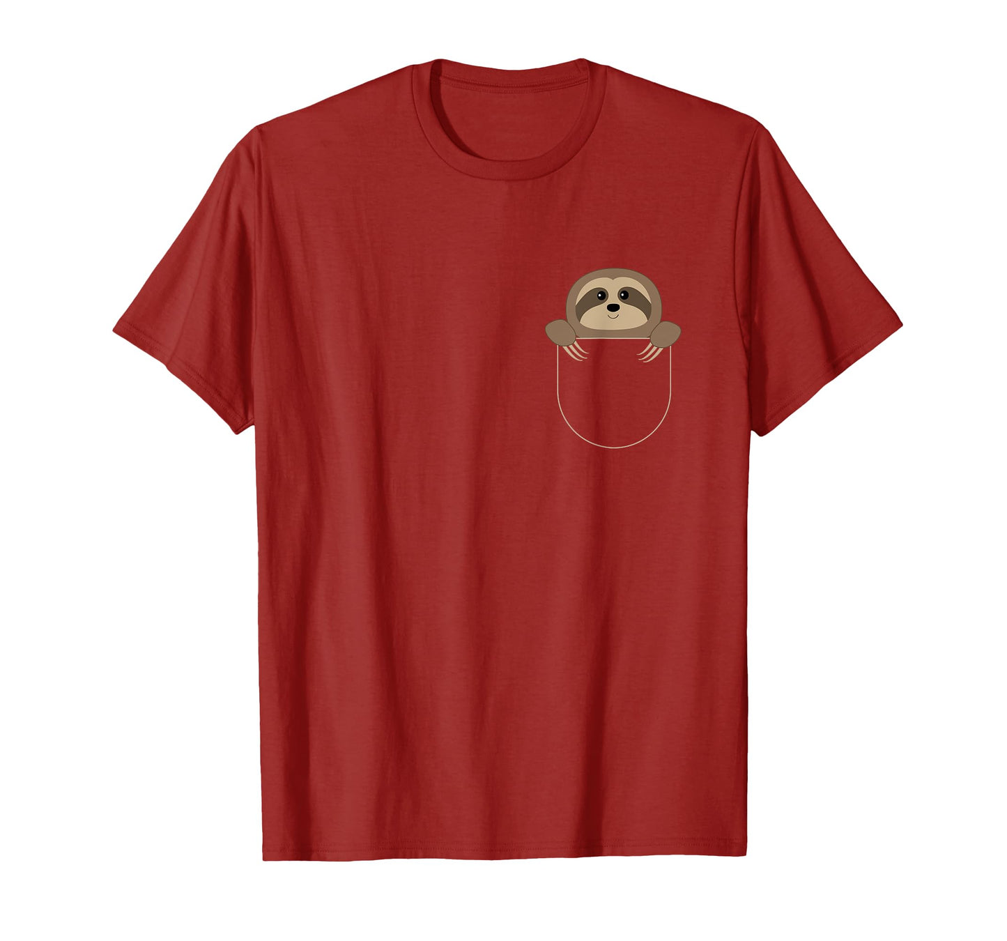 Chillin Sloth Pocket Funny Sloth In Your Pocket T-Shirt