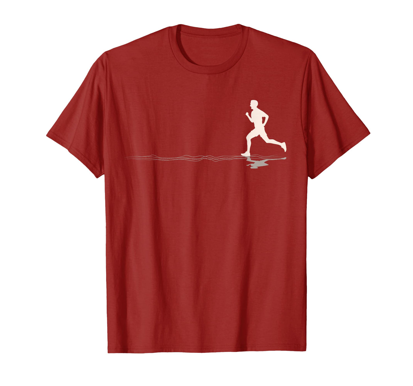 Runner Silhouetted Graphic Marathons Lover Jogging Running T-Shirt