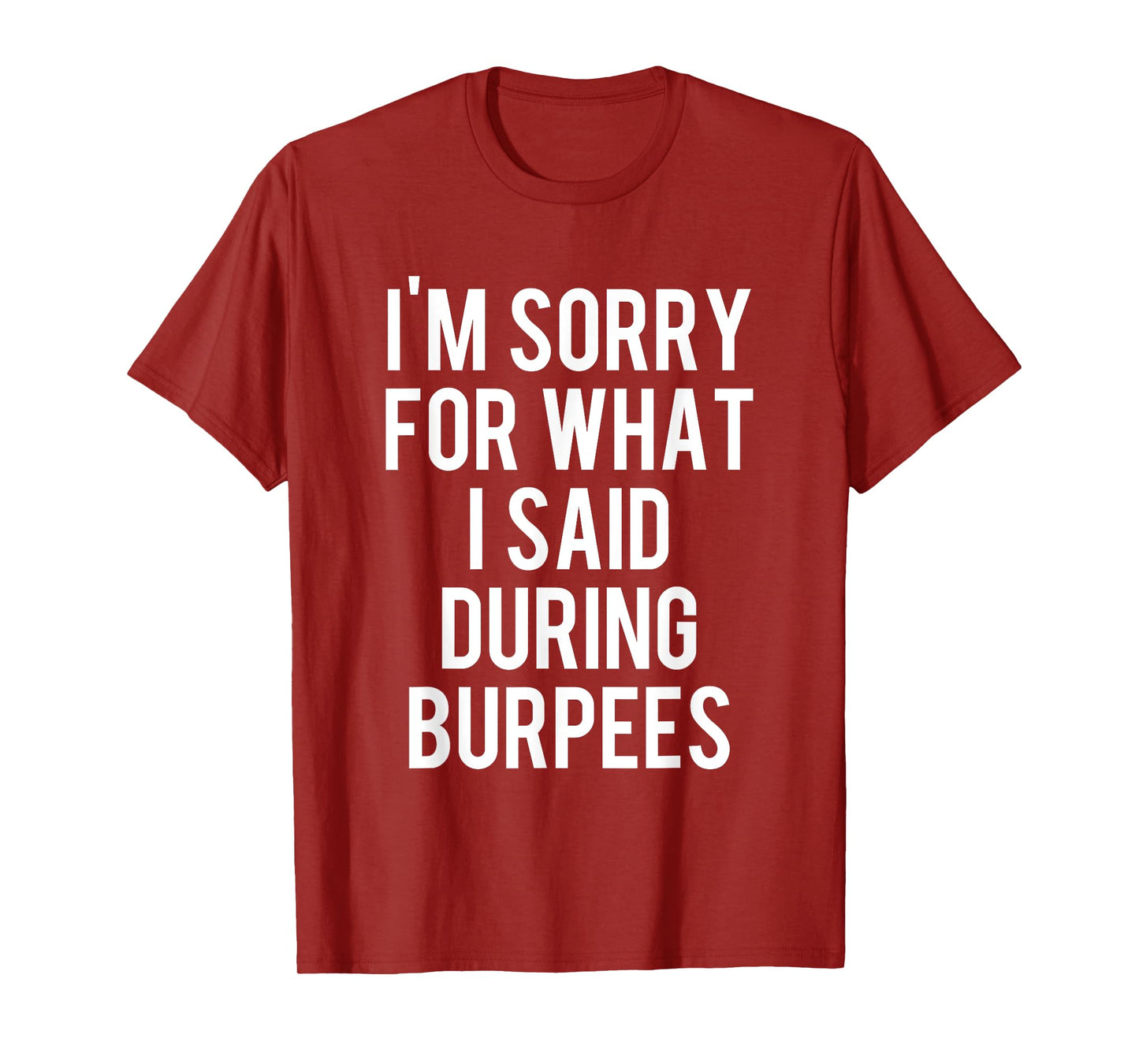 I'm Sorry For What I Said During Burpees Workout T-Shirt