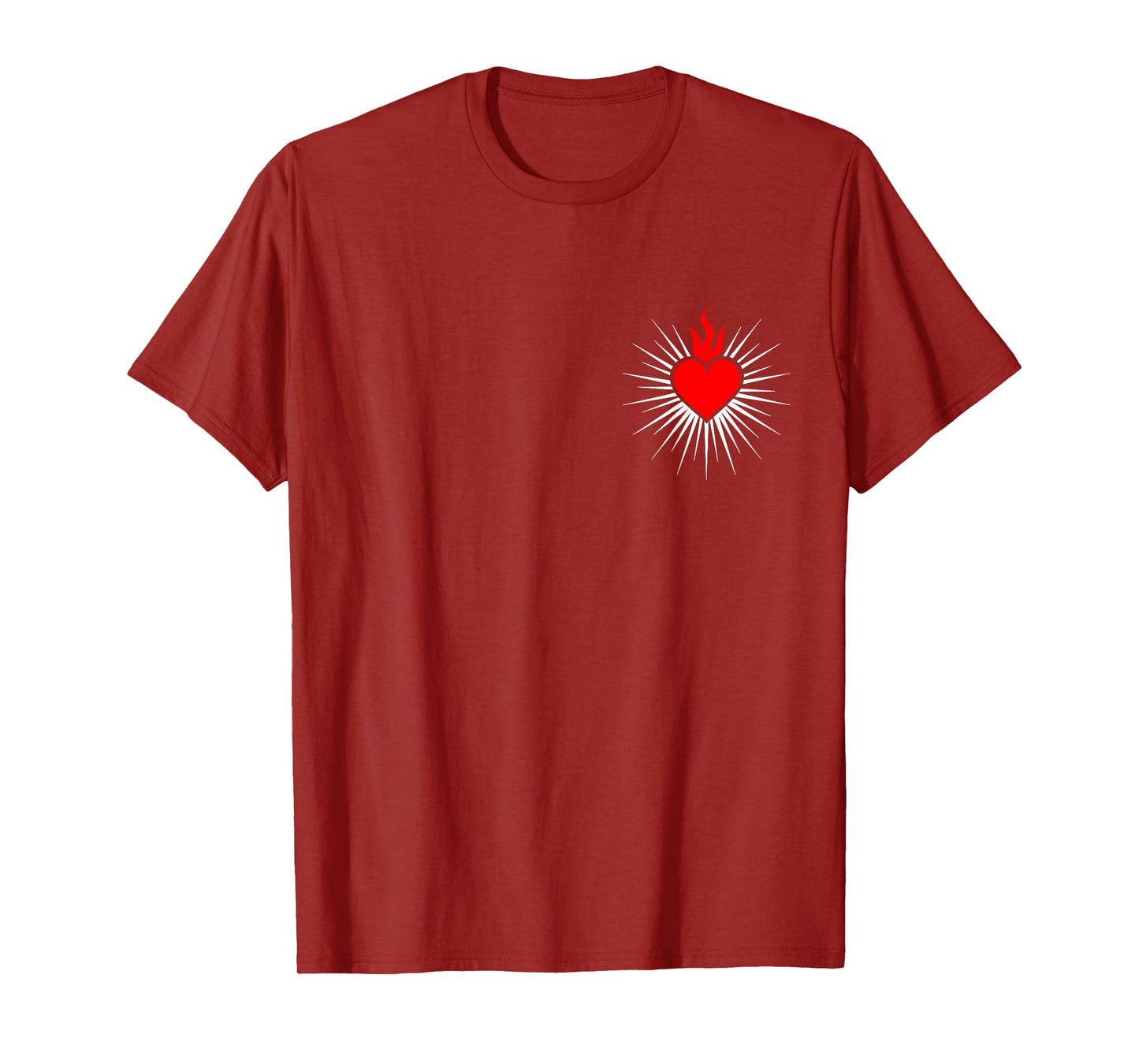 Sacred Heart Love Jesus Christ God Christian Church Religion T-Shirt