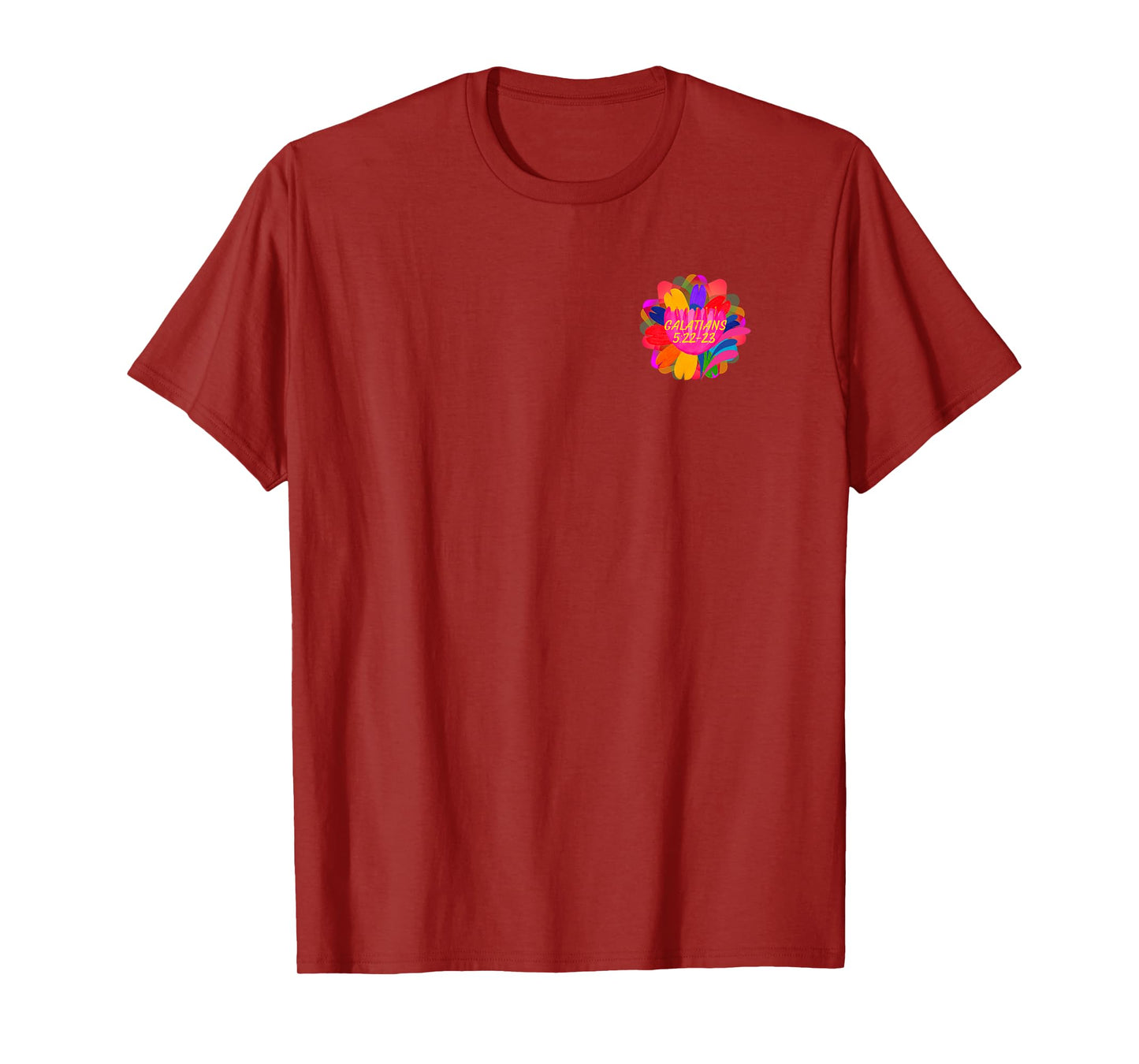 God's Fruit of The Spirit Galatians 5 22 Design on Back Gift T-Shirt