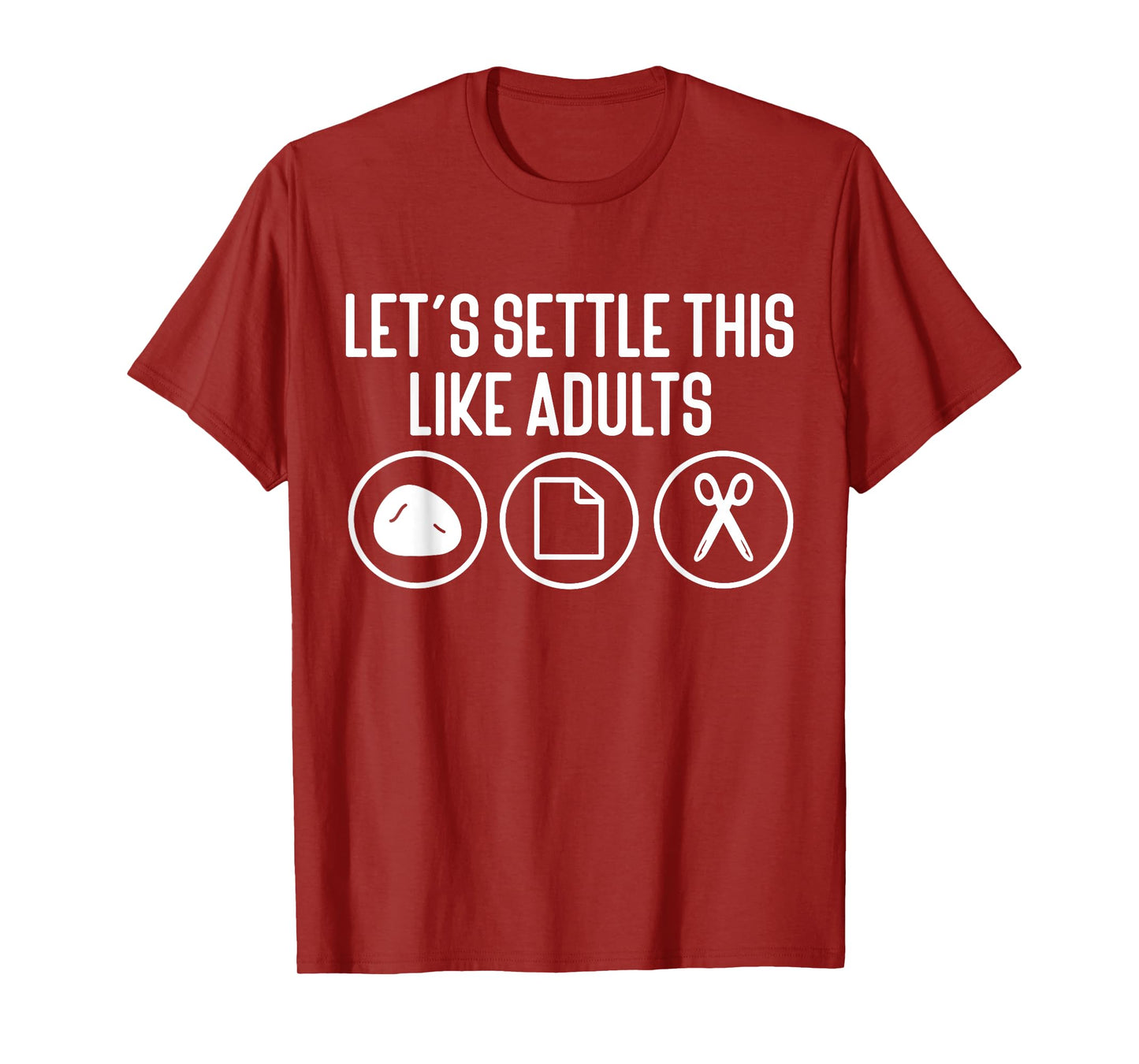 Let's Settle This Like Adults Rock Paper Scissors T-Shirt
