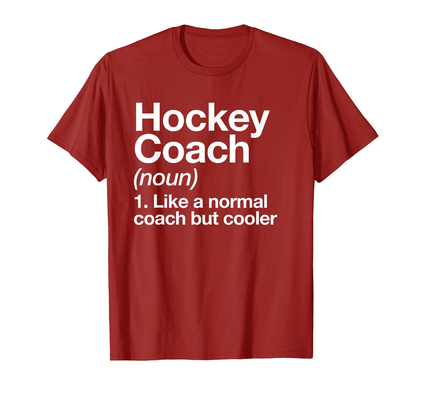 Hockey Coach Definition Sports Funny Trainer Instructor T-Shirt