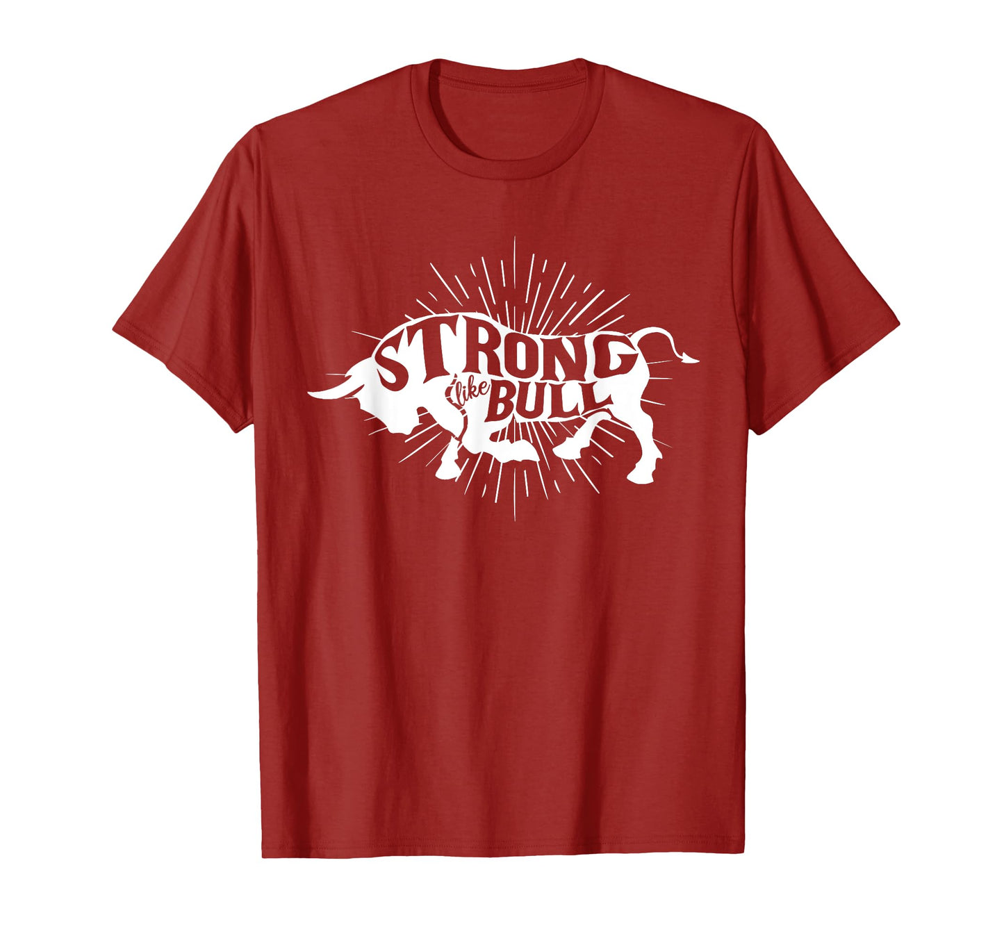 Strong Like Bull Powerlifter Bodybuilder Gym Cowboy Gym T-Shirt