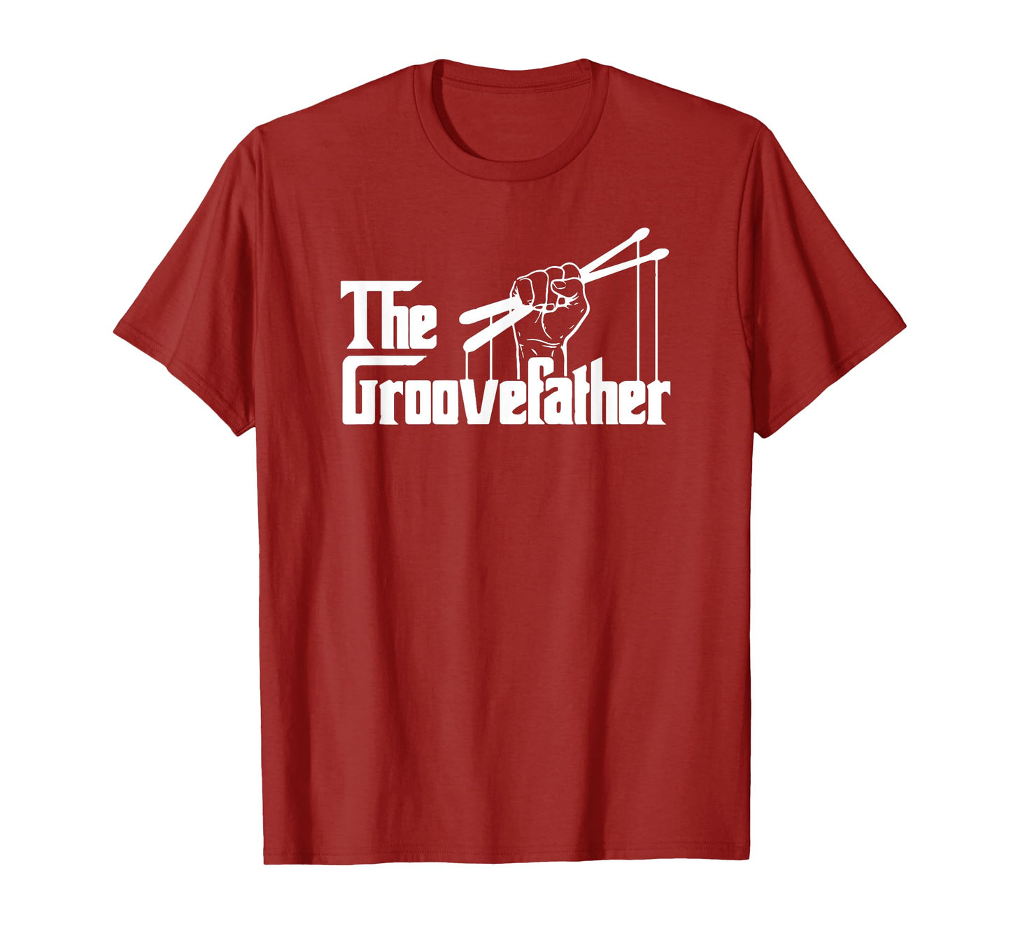 The Groovefather Vintage Drums Drumming Band Drummer T-Shirt