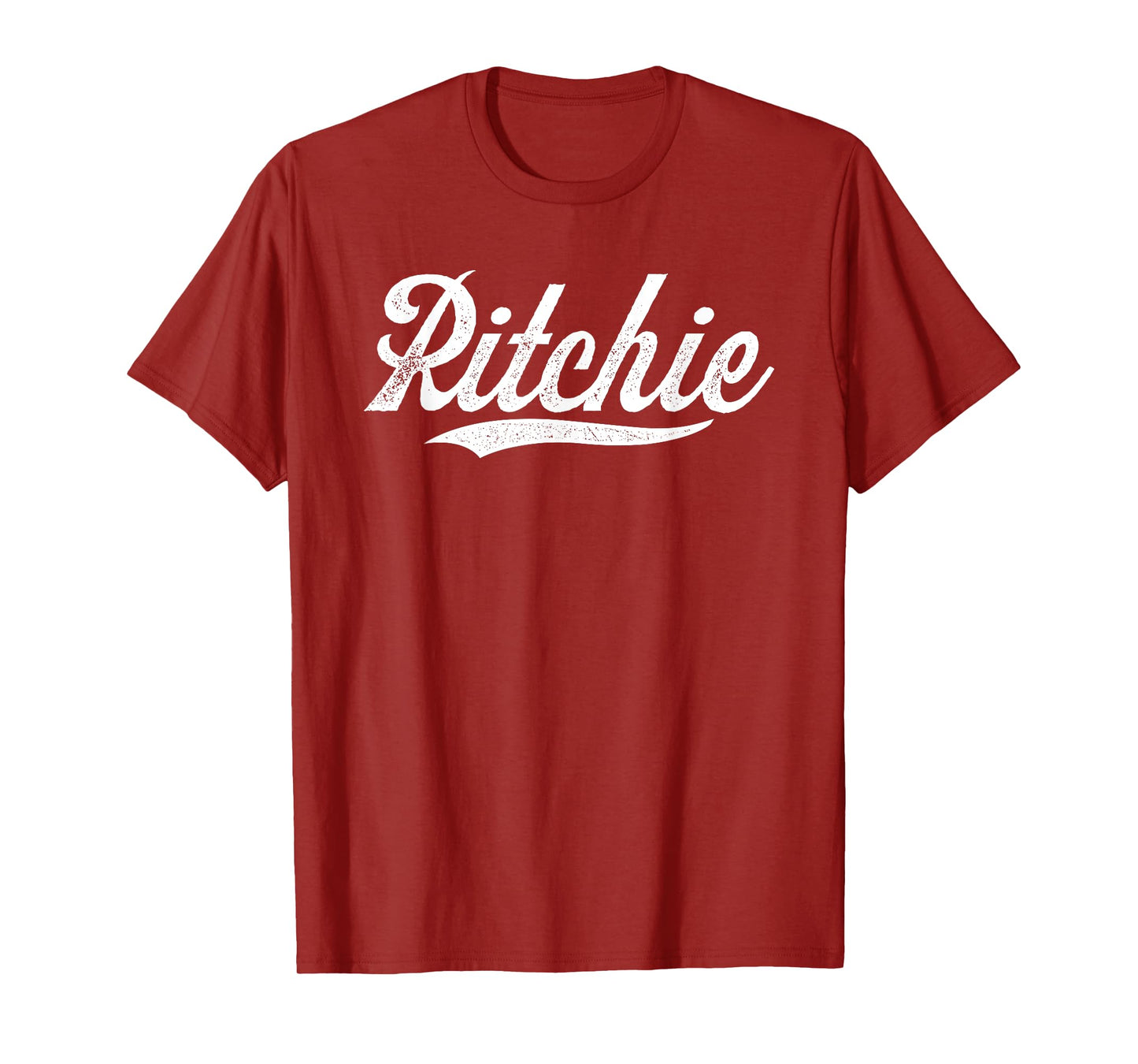 Distressed Script JR Ritchie Prospect Baseball Fan Gear T-Shirt