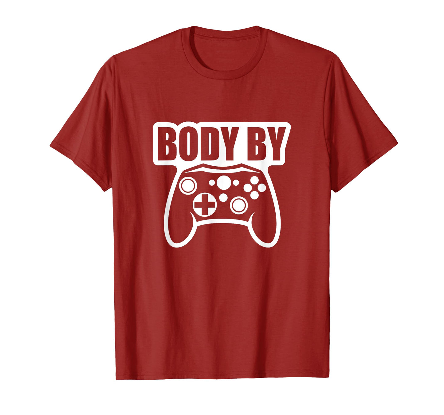 Video Game Body By Controller Workout Humor Gamer Dark T-Shirt