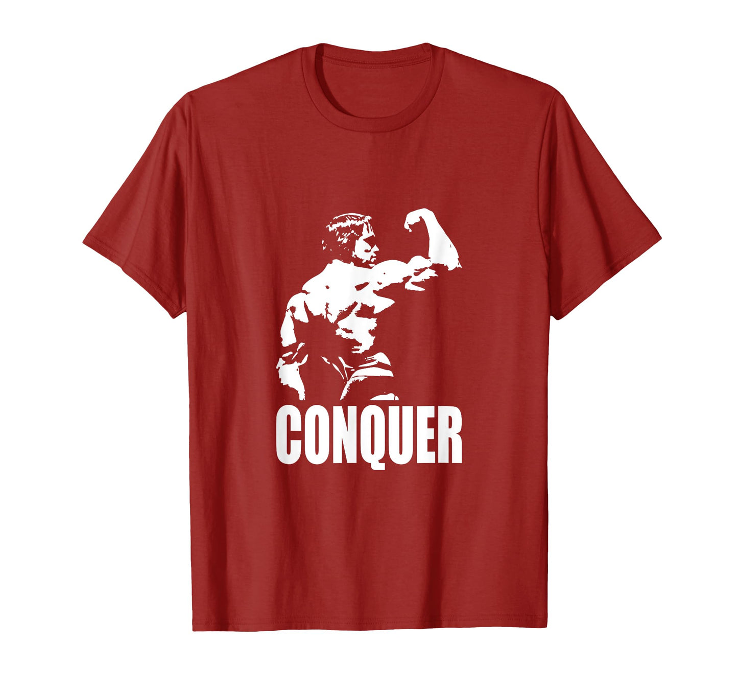 CONQUER - Bodybuilding and Gym Motivational T-Shirt