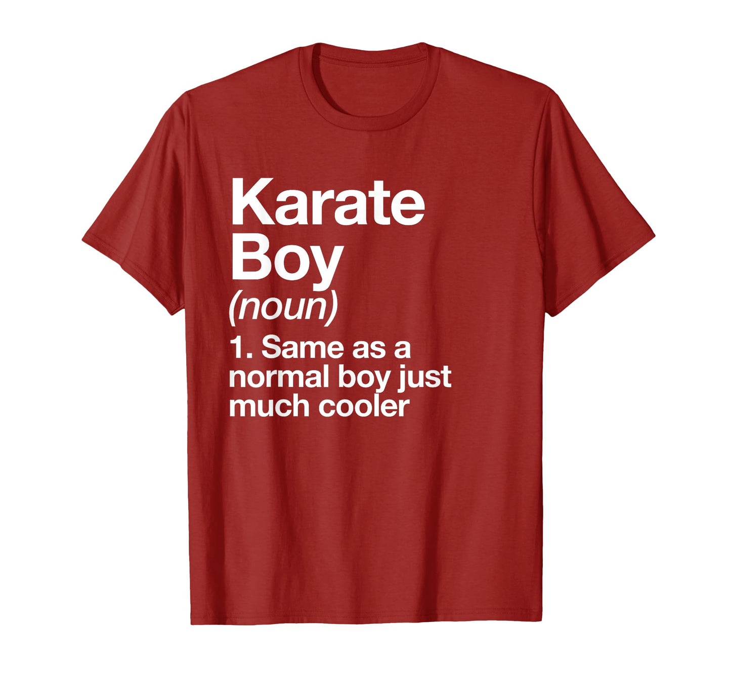 Karate Boy Definition Funny Martial Arts Sports T-Shirt