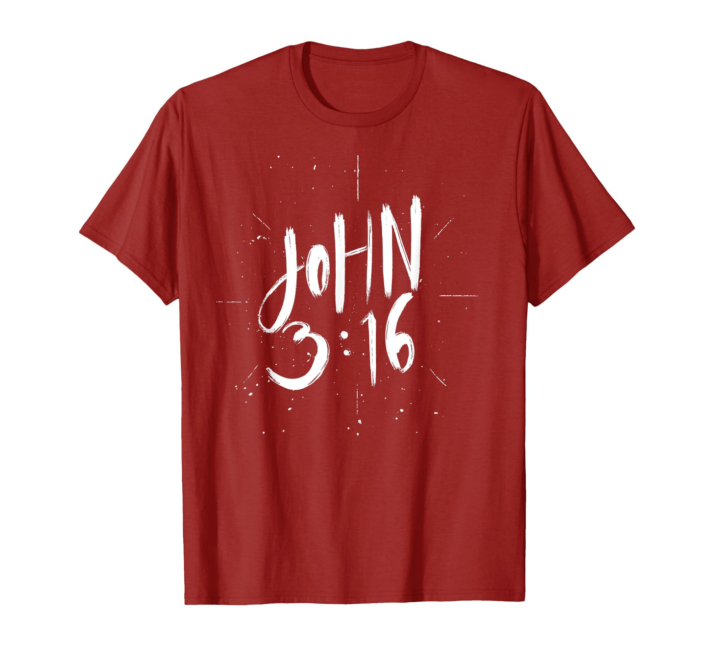 John 3 16 - Christian Faith Bible Verse T-Shirt
