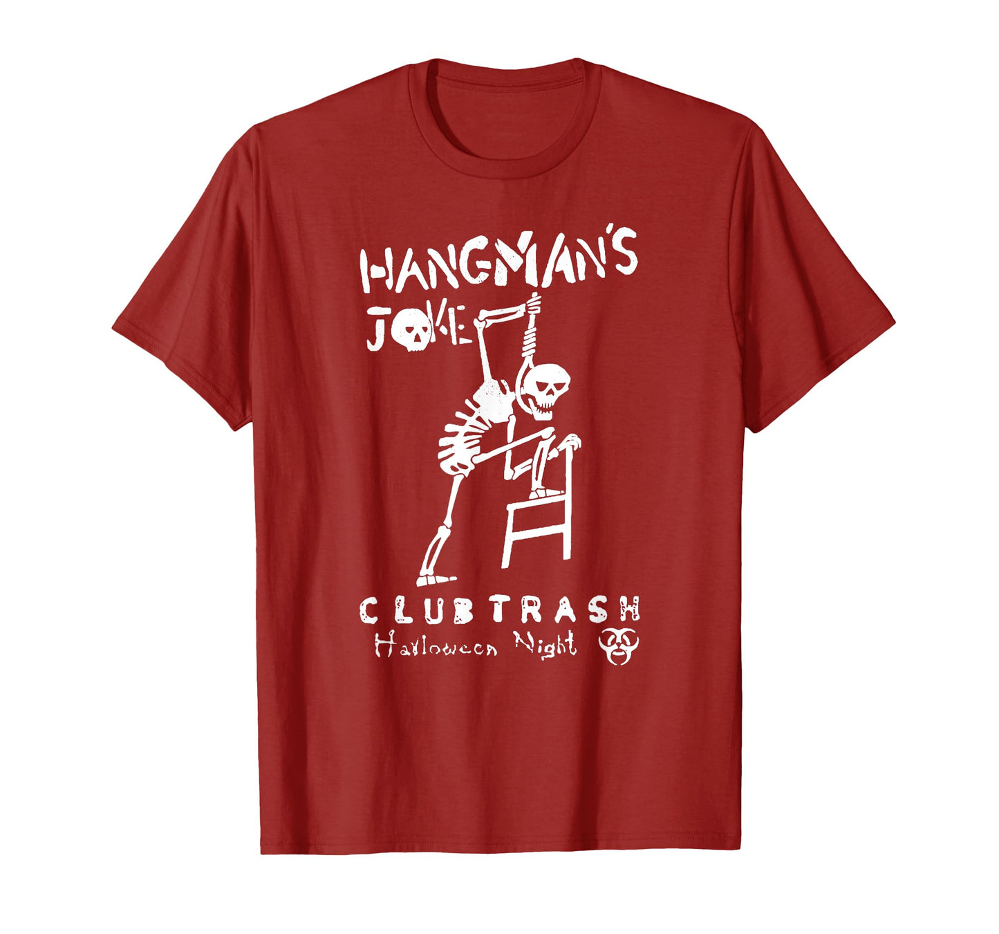 Hangmans Joke retro halloween 1994 club trash crow funny T-Shirt