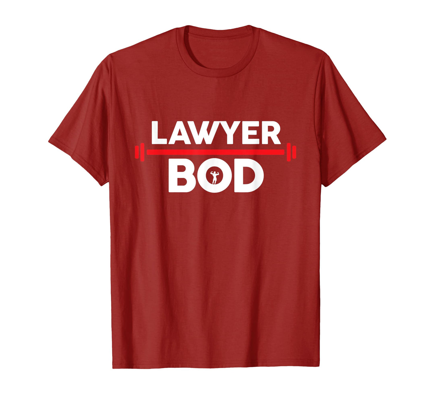 Lawyer Bod, Funny Gag Gift Gym Exercise Graphic Attorney T-Shirt